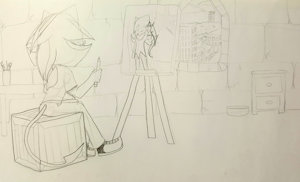 The Unfinished Portrait by A7xHarenzumi