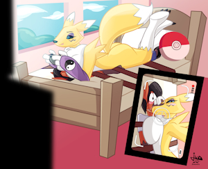 [C] Renamon's new toy. by JAMEArts