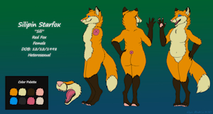 Silipin Starfox - Reference Sheet (2017) by SilipinStarfox