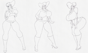 Mrs. P's Curves by krocialblack