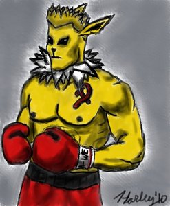 Ivan Drago As Jolteon request by HarleyShade