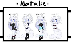 Natalie Ref Sheet by oreodespair