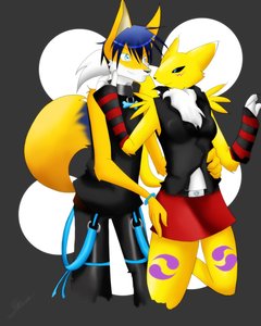 ThunderFOX And Renamon by ThunderFOX