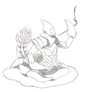 Sand King by Shelzie (from tumblr) by mk1994