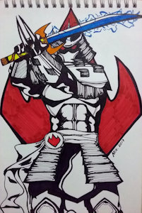 Inkday 6 - Sword by AstroBlacke