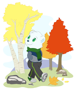 A walk in October by poofy-shark by PolarYoshi