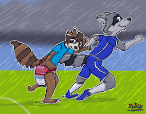 Soggy in the rain! by RabidRaccoon
