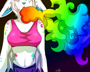 Rainbow smoke by Ruki0o