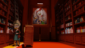 night at the library by leondraw