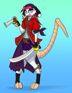 Pirate Possum by KyteFoxBunny