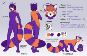 Yume ref sheet 2.0 by Pandog