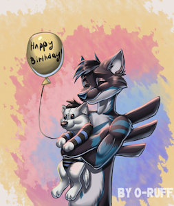 Winter birthday<3 by SnowyTheWolfy