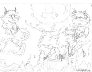 Jason Werefox VS Lucian Lycaon Pt. III: Werefox Against Werewolf by Mangamaster64
