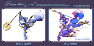 Draw this again! - "Krystal Strike" 10th Anniversary by SciFiCat