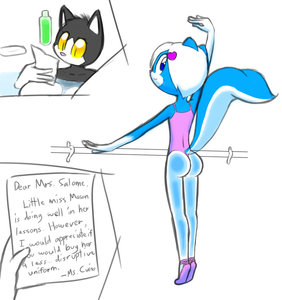 Blue Ballerina Butt by Norithics