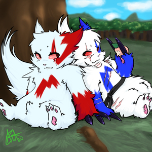 Paw in Paw by AmaranthRencor