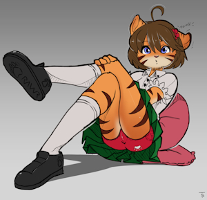 Synn ready for school by SynnfulTiger