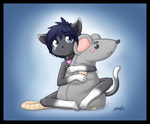 Lucky Mouse... by NoirKitten