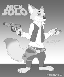 COM - Nick Solo - [Inks and Screentones] by SciFiCat