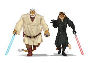 Not my Art / Drawn by Furrybob - Rivaling Forces by DreamAndNightmare