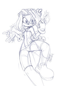 Melody prower Sketch by kandlin