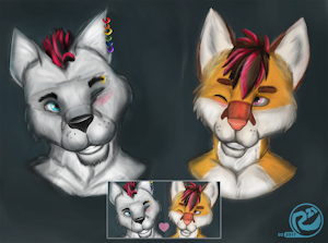 Replic and Fingo - Couple icons by Replic21