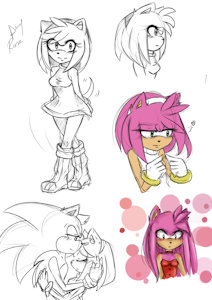 Amy Rose the Hedgehog by Angielori