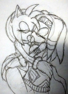 Amy x Tikal for Sandunky by EmbertheArtist