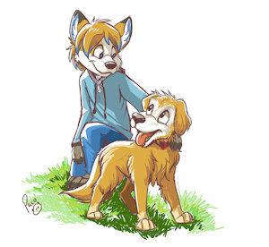My best friend by pandapaco