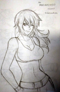Sexy Emma for banjokazoo123 by EmbertheArtist