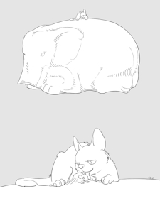 [Com] Herc1995 - Mouse Elephant Post-Vore by CausationCorrelation
