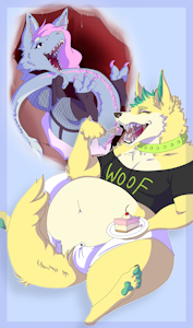 Anniversary Cheesecake by RazTheRedTanuki