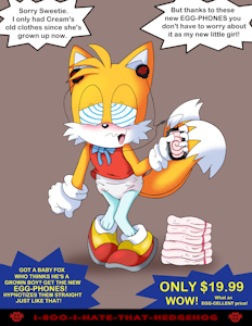 Tails and His Brand New Egg-Phones! (Commission) by EmperorCharmy