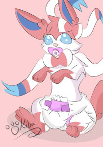Baby Sylveon by KibaFoxs
