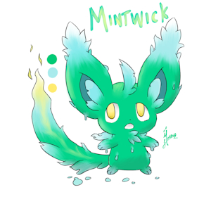 Mintwick (Minccino + Litwick [Yes, its a pun]) by ShadyShads