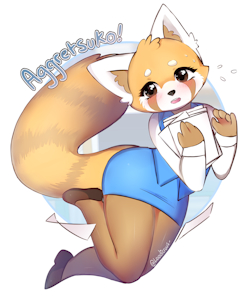 Aggretsuko by loodicrous