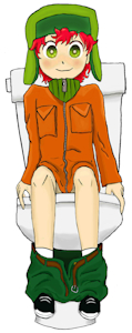 Kyle on the toilet by kenny187