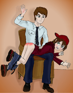 Dad spanks son by kenny187