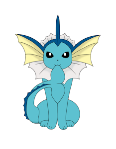 Vaporeon uses bite! by Kikinisious