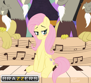 Fluttershy Brazzers meme by SoulCentinel