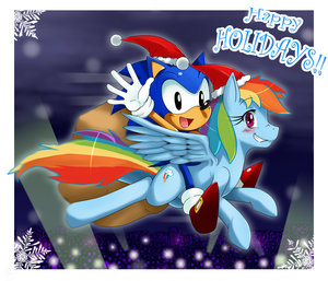 SonicxMLP: Happy Holidays by sssonic2
