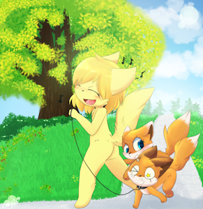 Walking on Sunshine by clyndemoon