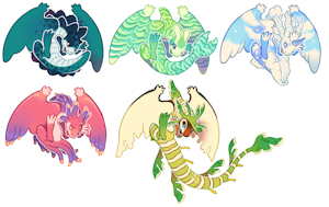 Seagon YCHs! by feltstickers