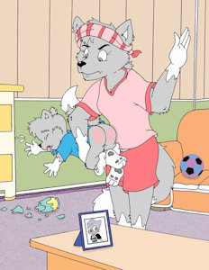 Red Card and a Red Butt by Toddlercaiden
