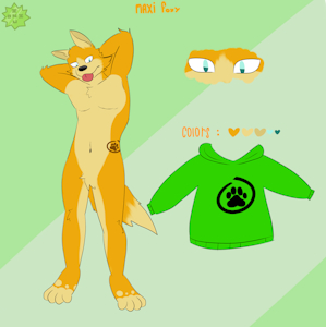 My Ref of my Fursona!!!! by MaximohFoxy