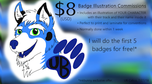 Open for badge commissions - first 5 free! by UBCalico