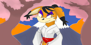 Conquering Storm in Miko robe. by Tierex1000000