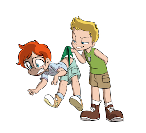 Sebastian and Jamie Wedgie - by Tato by wolfcub1975
