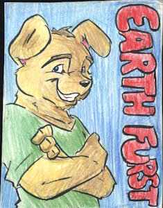conbadge of EarthFurst by Neph by EarthFurst