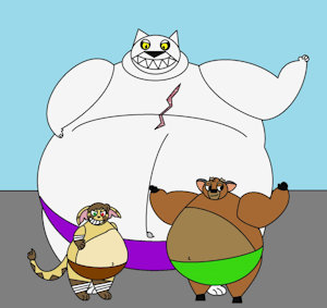 3 big bad sumos by foxybuffedup